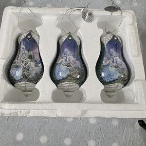 Set of 3 Bradford Edition  89248 Porcelain Ornaments